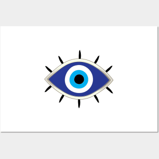 Evil Eye, Good luck charm, Lucky talisman, Protection against evil, Lucky charm Posters and Art